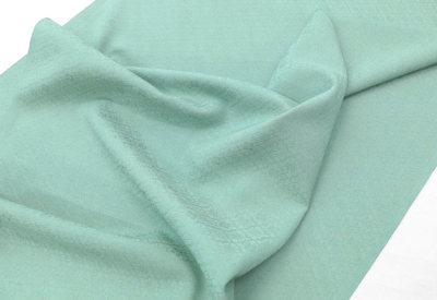 東レシルック 色無地】5414有職松皮菱 色無地-青磁色【ワイドサイズ