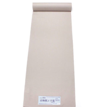 東レシルック 小紋sl-k1094 ワイド幅裄長対応 薄茶系/江戸小紋/分銅鮫