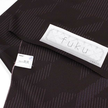 ★【未使用美品✨】東レシルック　洗える着物　小紋　胴抜き仕立て　翁茶色　菊　D2 ☆【未使用美品✨】東レシルック 洗える着物 小紋 胴抜き仕立て