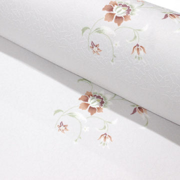 東レシルック 小紋k1234薄グレー系 草花更紗 【奏美】 お茶席