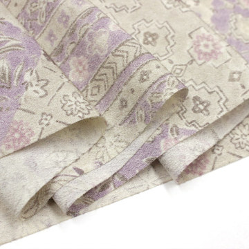 東レシルック 小紋sl-k1507【お仕立て付き価格】ちりめん地 藤色/更紗