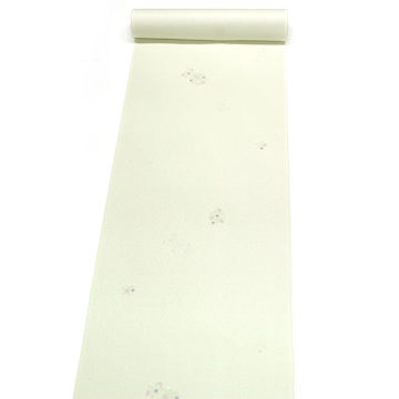 東レシルック 小紋k1543紋意匠生地 薄イエロー系 雪の花 【奏美