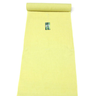 東レ】爽竹(そうたけ)夏用・単衣用 長襦袢 反物縞紗/明るい芥子色無地